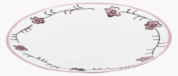 Set di 2 piatti da colazione in Fine Bone China Midnight Flowers