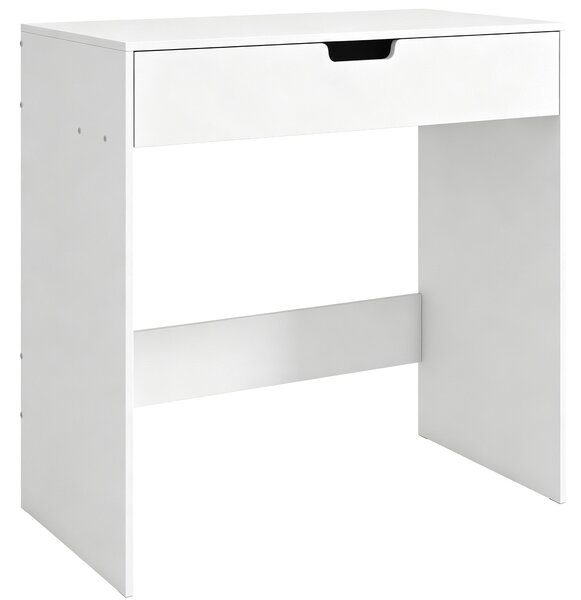 HOMCOM Toeletta con Cassetto, Tavolo Trucco Moderno per Camera, 75x40x75 cm, Bianco | Aosom Italy