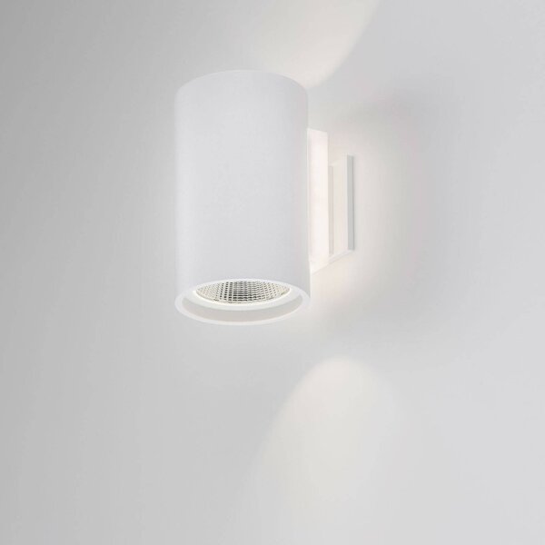 BRUMBERG Tubic applique LED, cilindro, Bianco / Opale, Corridoio, Alluminio, Applique a LED