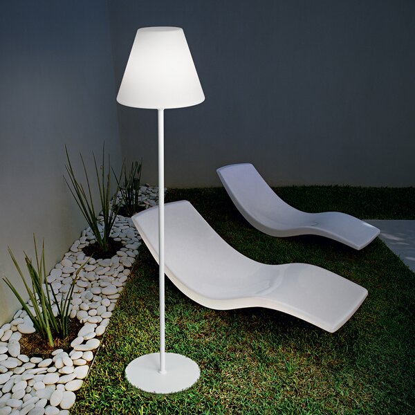 Piantana Moderna Itaca Metallo Bianco 1 Luce E27