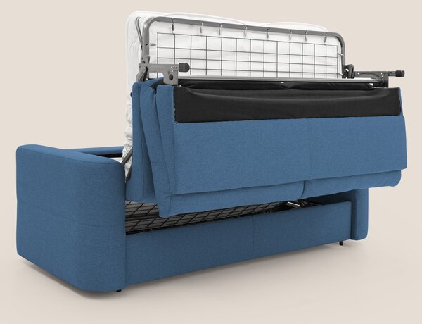 Cupido Divano letto materasso H18 cm e schienale alto in tessuto imper