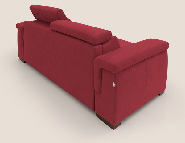 Giunone divano letto con materasso alto 18 cm e poggiatesta reclinabil