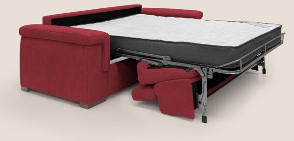 Giunone divano letto con materasso alto 18 cm e poggiatesta reclinabil