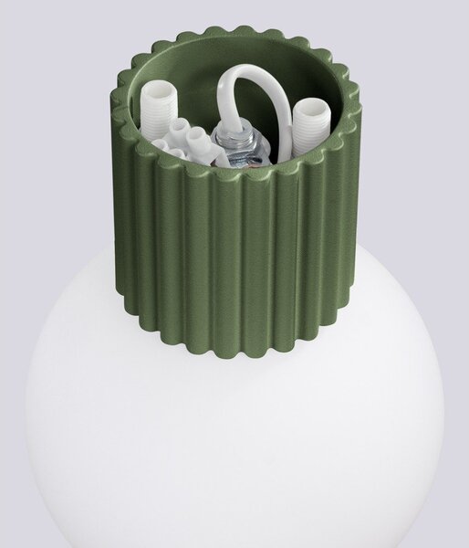 Lampada da parete verde ø 12 cm Orbital – Sollux