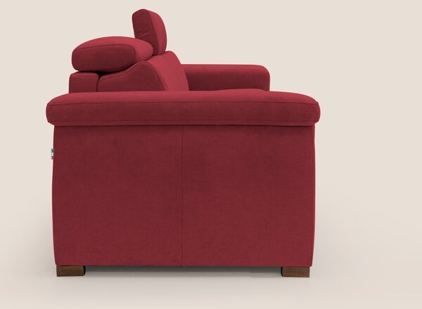 Giunone divano letto con materasso alto 18 cm e poggiatesta reclinabil