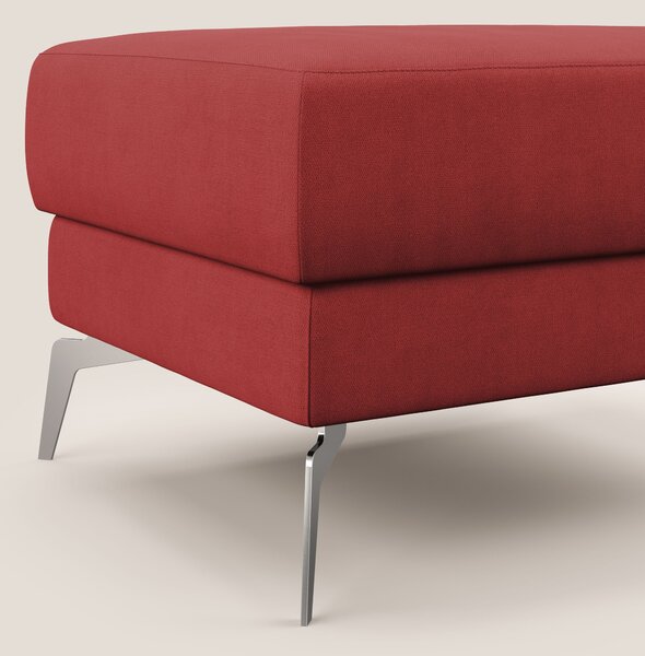 Star Pouf con piedini alti in tessuto impermeabile T02 rosso