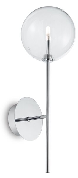 Applique Contemporanea Equinoxe Metallo Cromo 1 Luce 2W 3000K Luce Calda