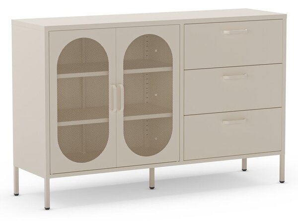 Cassettiera color crema 140x90 cm Diora - Marckeric