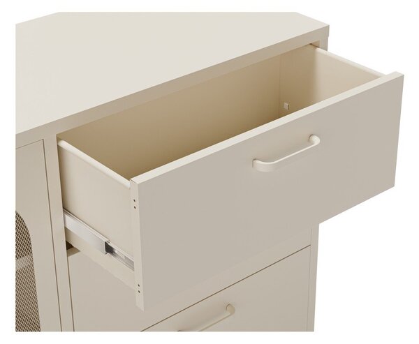 Cassettiera color crema 140x90 cm Diora - Marckeric