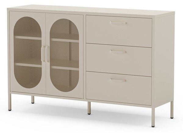 Cassettiera color crema 140x90 cm Diora - Marckeric