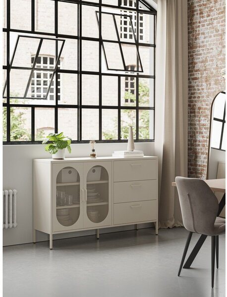Cassettiera color crema 140x90 cm Diora - Marckeric