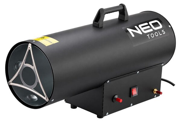 NEO TOOLS: Riscaldatore a gas da 50 kW, ventilatore per riscaldamento a gas, regolatore di pressione piezoelettrico, grado di protezione IPX4