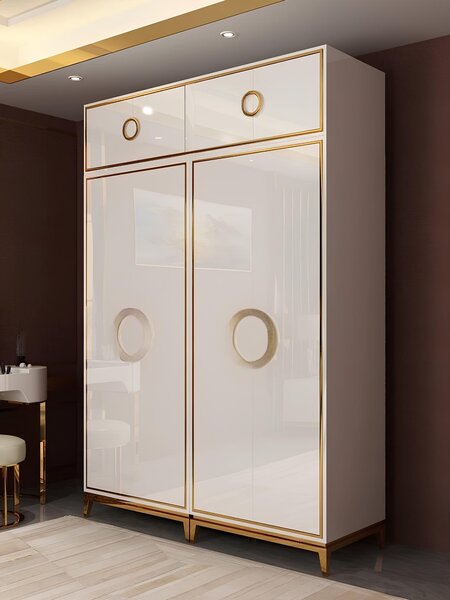 Armadio per abiti Armadi di design ad alta lucentezza Mobili da soggiorno Legno ad alta lucentezza