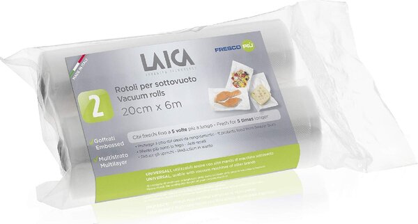 LAICA Rotolo per macchina sottovuoto 20x600 cm 2 Pezzi - VT3508