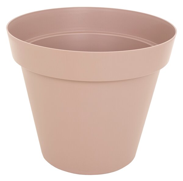 LOUNGE Vaso da giardino nero H 50 cm - Ø 30 cm