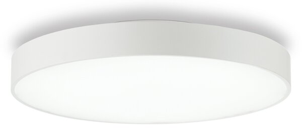 Plafoniera Moderna Halo Alluminio Bianco Led 32W 3000K Luce Calda