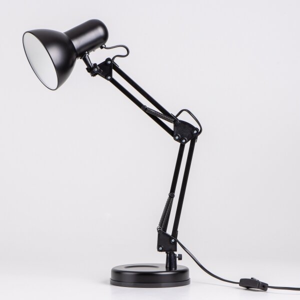 Brilagi - Lampada da tavolo LED ROMERO 1xE27/10W/230V nera