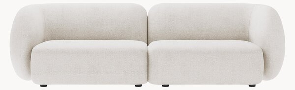 Divano componibile 3 posti in bouclé Kate, larg. 243 cm