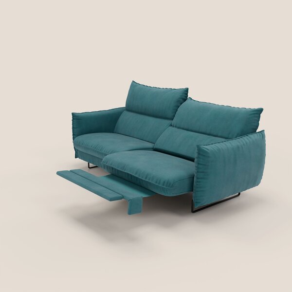 Monamour Divano dal design moderno con opzione relax elettrico in micr