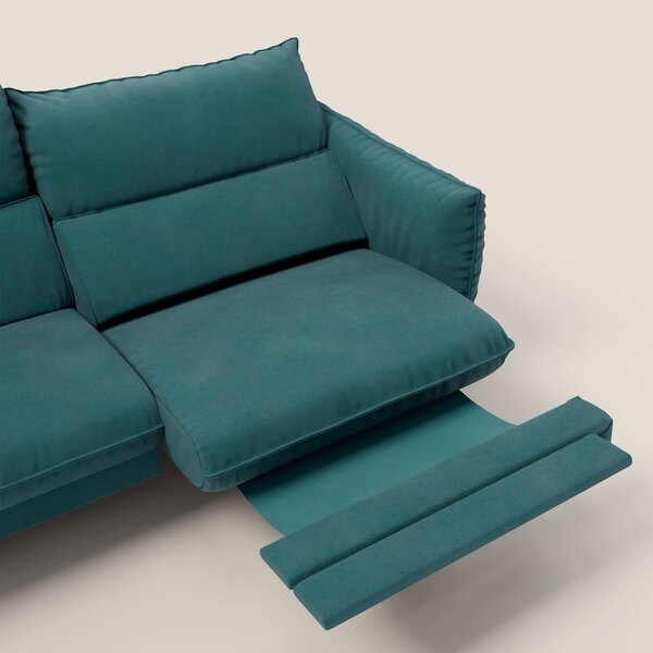 Monamour Divano dal design moderno con opzione relax elettrico in micr
