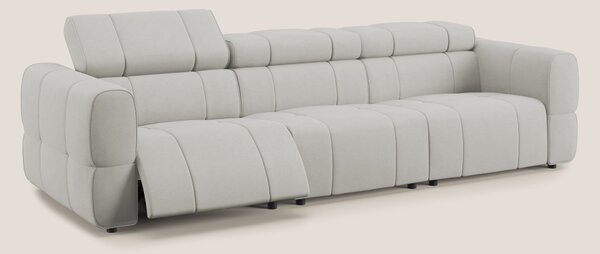 Giotto Divano modulare a 3 sedute con opzione relax elettrico in micro