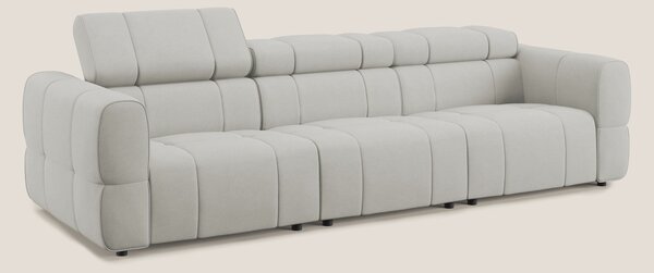 Giotto Divano modulare a 3 sedute con opzione relax elettrico in micro