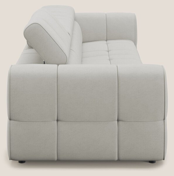 Giotto Divano modulare a 3 sedute con opzione relax elettrico in micro