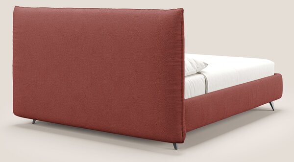 EROS letto imbottito in piuma con vano contenitore in pregiato e fresc