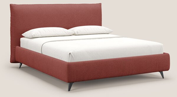 EROS letto imbottito in piuma con vano contenitore in pregiato e fresc