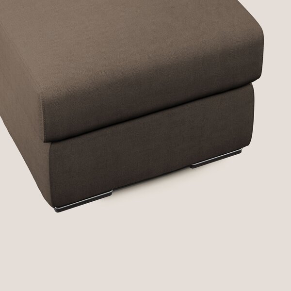Sun pouf apribile contenitore in tessuto impermeabile T02 marrone