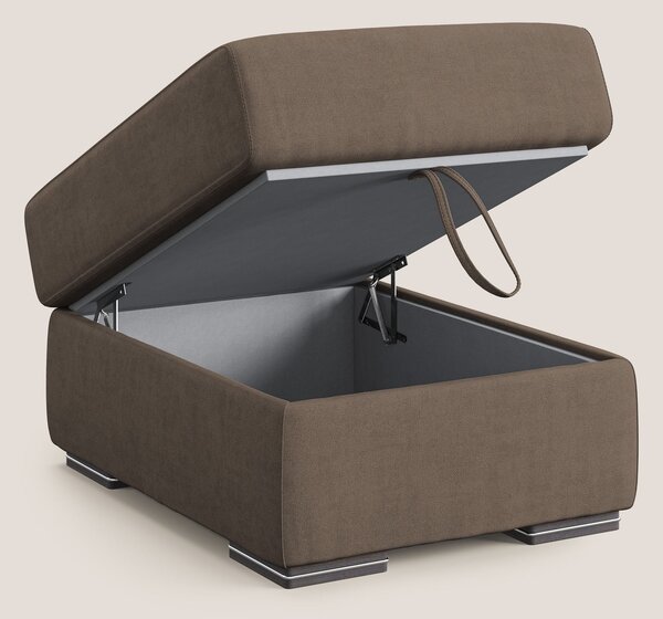 Sun pouf apribile contenitore in tessuto impermeabile T02 marrone