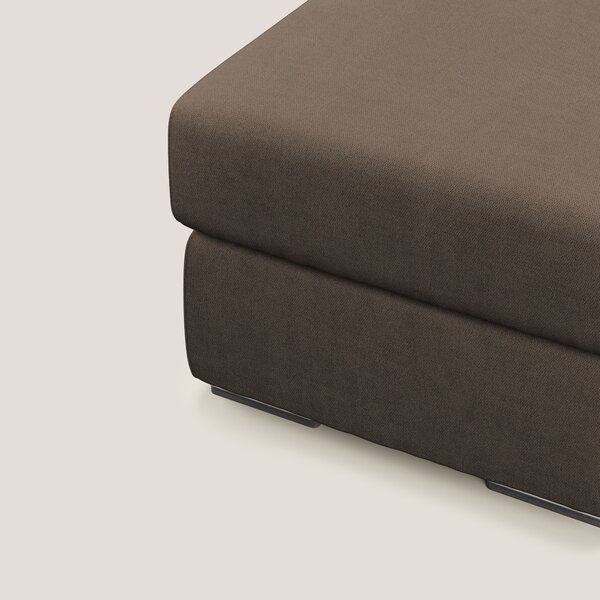 Sun pouf apribile contenitore in tessuto impermeabile T02 marrone