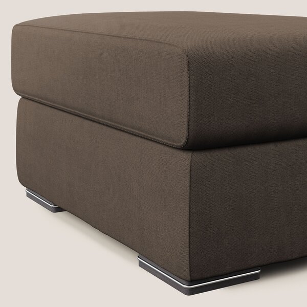Sun pouf apribile contenitore in tessuto impermeabile T02 marrone