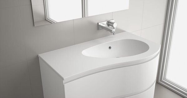Lavabo Salgar MAM 900 sinistro opaco 910 x 16 x 510 mm