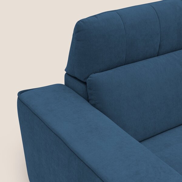 Clark Divano angolare con opzione relax elettrico in tessuto smacchiab
