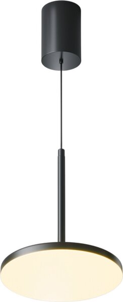 Maytoni Lampada a sospensione moderna nera rotonda Plato LED 12W IP20 3000K luce calda