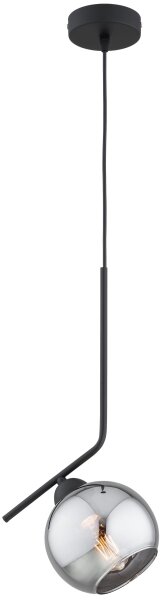 Brilagi - Lampadario a sospensione con cavo DIOR 1xE27/60W/230V nero/grigio fumé