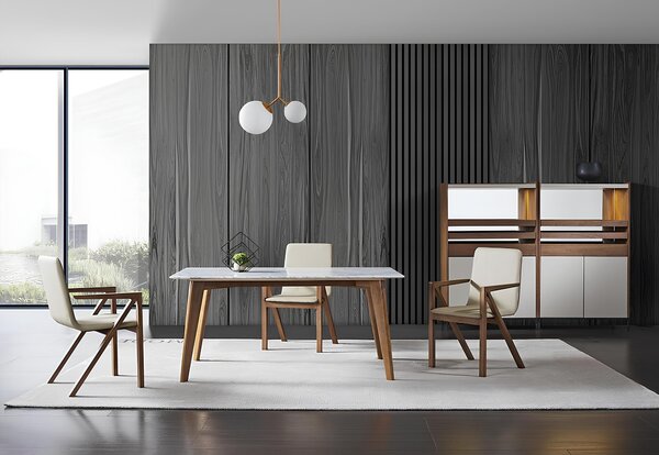 Sala da pranzo Design Italiano Mobili Set completo Tavolo Sedie Vetrine Mobile