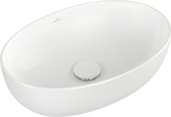 V&B Artis lavabo da appoggio 48,5x32,5 cm, ovale, o. HLB, o. ÜL, we. C+
