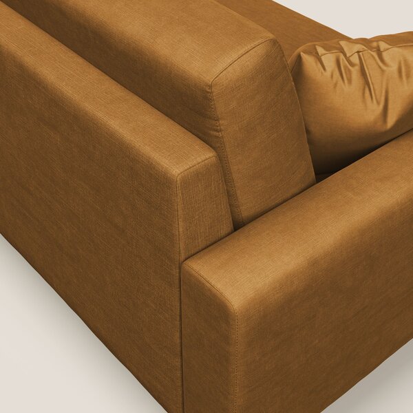 Arthur divano moderno angolare in velluto morbido impermeabile T01 oro