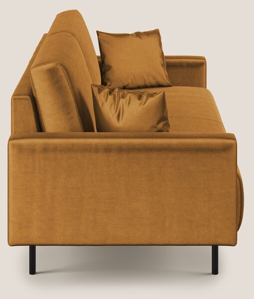 Arthur divano moderno in velluto morbido impermeabile T01 oro