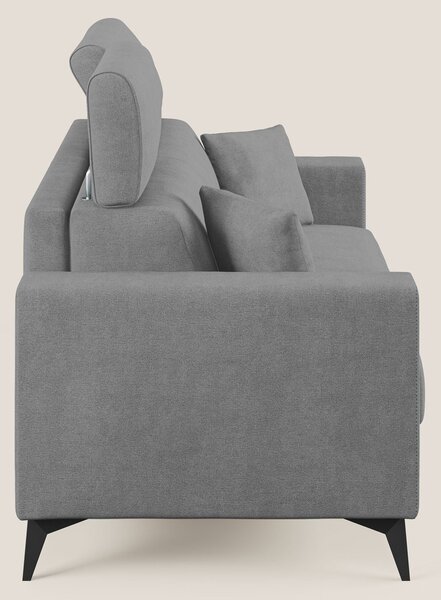Pegaso divano letto con poggiatesta reclinabili e rivestimento T02 gri