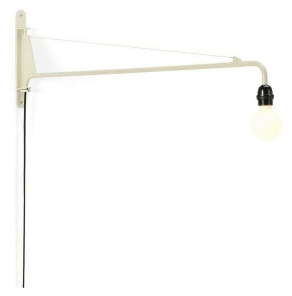 Applique da parete Vitra, dimmerabile, Bianco, Soggiorno, Metallo