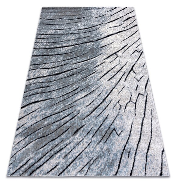 Tappeto moderno COZY 8874 Timber, legna - Structural due livelli di pile grigio / blu