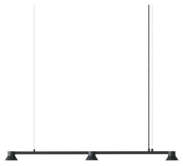 Lampada a sospensione Normann Copenhagen, dimmerabile, Nero, Sala da pranzo, Alluminio