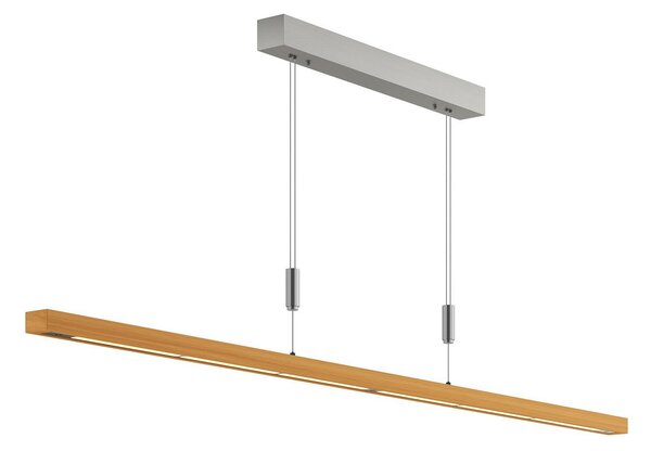 Lampada a sospensione Quitani, Nora, dimmerabile, Legno, Soggiorno, Legno, Moderno