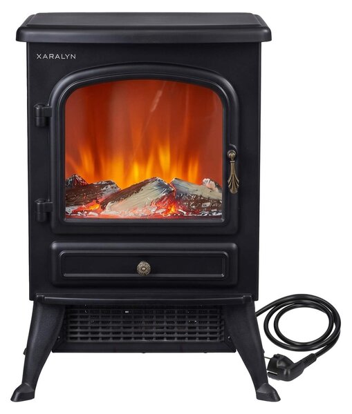 Caminetto elettrico Xaralyn - Cozy - Potenza di riscaldamento 1500 Watt - Caminetto da appoggio - Plug and play - Caminetto decorativo