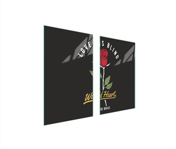 Piastre copri fornelli 2 pezzi 75x52 Copri piano cottura in Vetroceramica tagliere in vetro Rosa Nero
