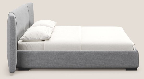 Omero letto imbottito contenitore sfoderabile in tessuto fiammato impe