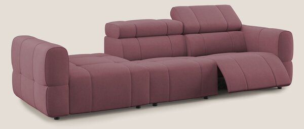 Giotto Divano con terminale e opzione relax elettrico in microfibra ef